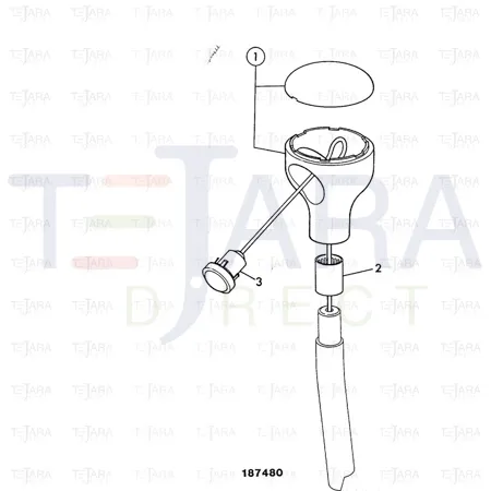 JCB Part No.# 993/61200, KNOB ASSEMBLY - JCB Spare Parts
