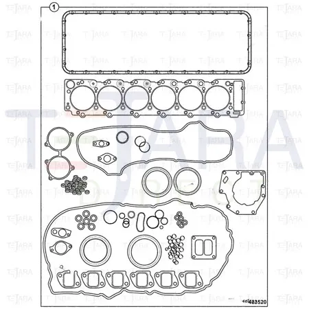 JCB Part No.# 02/800991, Kit-gasket - JCB Spare Parts