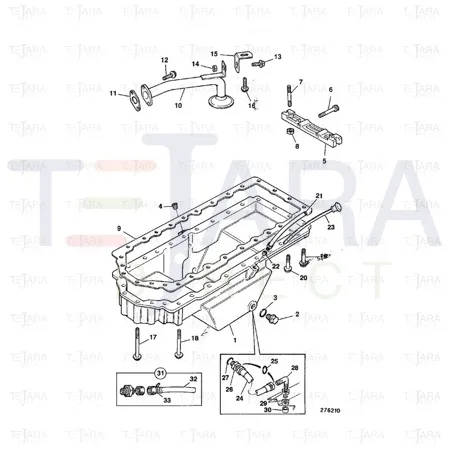 JCB Part No.# 02/101782, PLUG -DRAIN - JCB Spare Parts