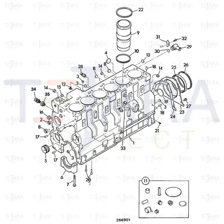 JCB Part No.# 02/910502, Plug - JCB Spare Parts