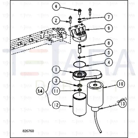 JCB Part No.# 332/Y3163, SEPERATOR FUEL WAT - JCB Spare Parts