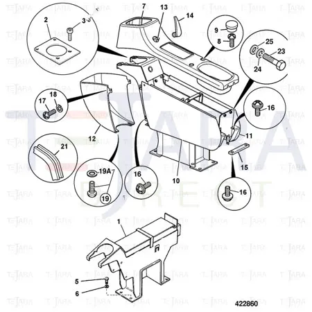 JCB Part No.# 826/01281, Capscrew Button Head M6 x12 - JCB Spare Parts