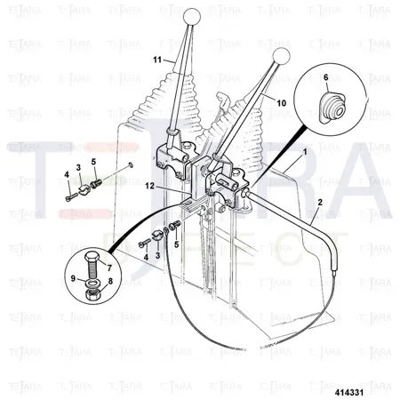 JCB Part No.# 826/01106, RIVET NUT M8 - JCB Spare Parts