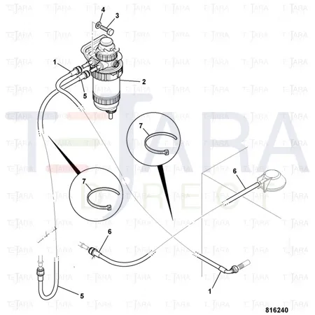 JCB Part No.# 32/925765, FUEL SEDIMENTER - JCB Spare Parts