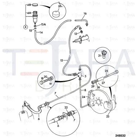 JCB Part No.# 15/920278, PARK BRAKE CALIPER - JCB Spare Parts