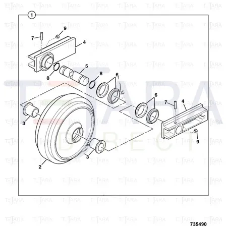 JCB Part No.# 914/60259, Shaft - JCB Spare Parts