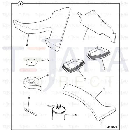 JCB Part No.# 331/31738, (W) PLUG l/h b-post - JCB Spare Parts