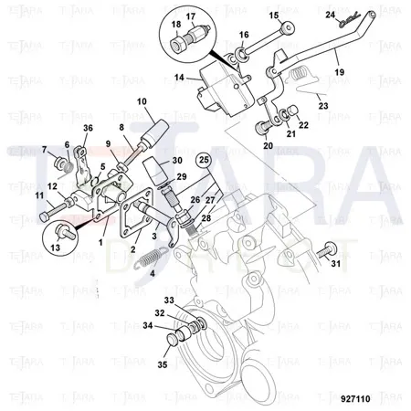 JCB Part No.# 02/634166, Cap anti-tamper - JCB Spare Parts