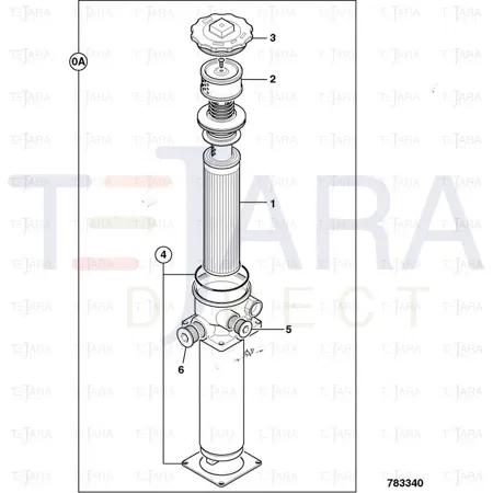 JCB Part No.# 581/18095, Element 10 micron - JCB Spare Parts