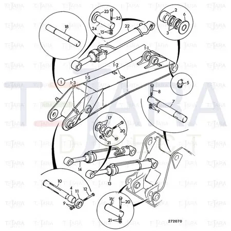 JCB Part No.# KRV1178, SHIM 1.2MM - JCB Spare Parts