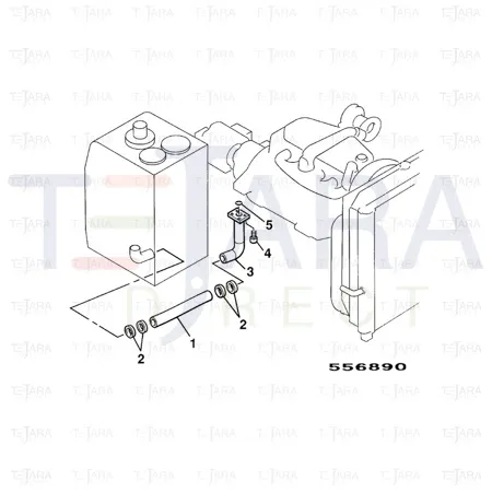 JCB Part No.# 834/10661, HOSE - JCB Spare Parts
