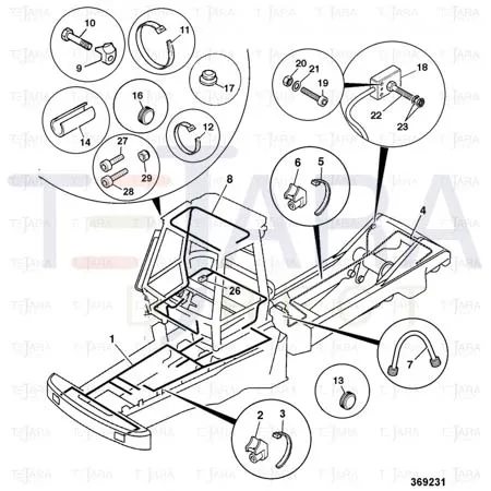 JCB Part No.# 701/80467, EMERGENCY STOP SWITCH - JCB Spare Parts