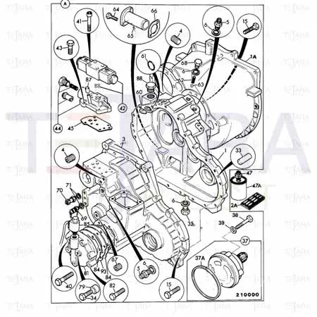 JCB Part No.# 1321/3418Z, BOLT-M10 X 80 - JCB Spare Parts