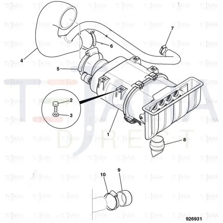 JCB Part No.# 332/C4909, VALVE vacuum dump - JCB Spare Parts