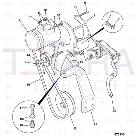 JCB Part No.# 714/40393, AIR CON COMPRESSOR - JCB Spare Parts