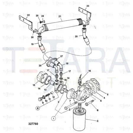 JCB Part No.# 30/902700, COOLER - OIL - JCB Spare Parts