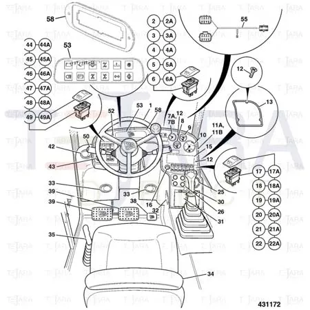 JCB Part No.# 701/58889, SWAY ACTUATOR - JCB Spare Parts
