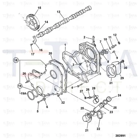 JCB Part No.# 02/910088, CAP-OIL FILLER - JCB Spare Parts