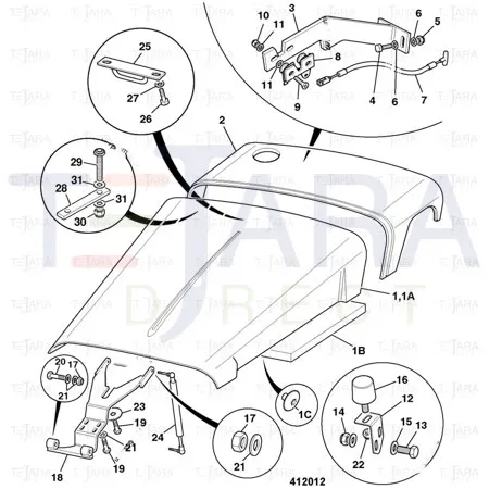 JCB Part No.# 331/31173, SPACER 100X15X8 - JCB Spare Parts