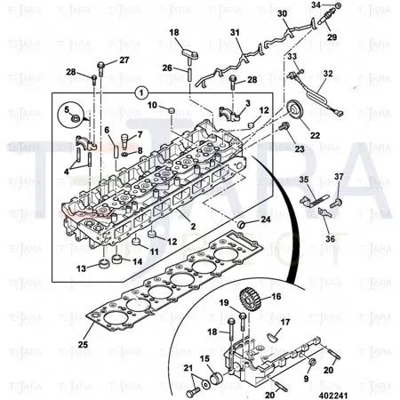 JCB Part No.# 02/802698, Insert seat exhaus - JCB Spare Parts
