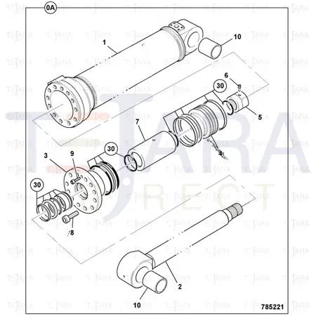 JCB Part No.# 991/10156, Kit Seal - JCB Spare Parts