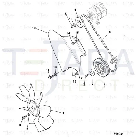 JCB Part No.# 02/203141, BELT - JCB Spare Parts