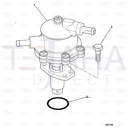 JCB Part No.# 17/912400, PUMP FUEL LIFT - JCB Spare Parts