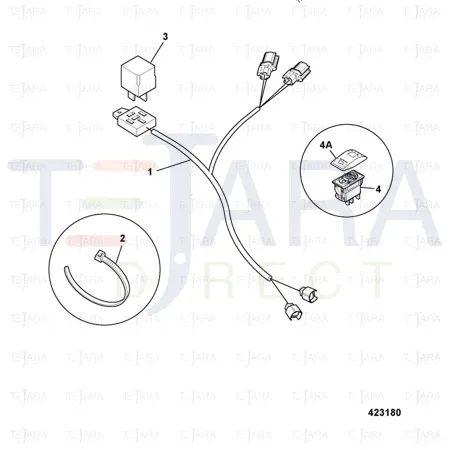 JCB Part No.# 701/58835, (Pre-P)-DECAL - RESET SWITCH - JCB Spare Parts