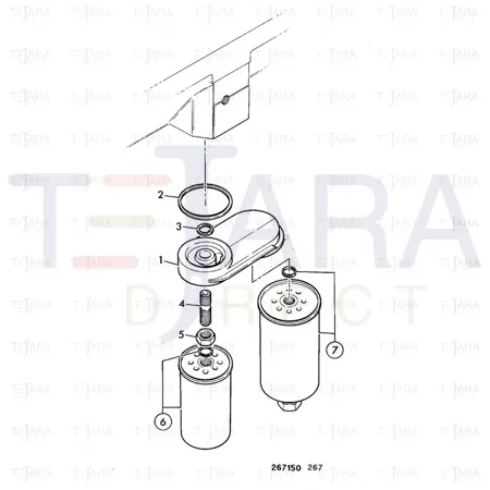 JCB Part No.# 02/910843, SEAL RECTANGULAR R - JCB Spare Parts