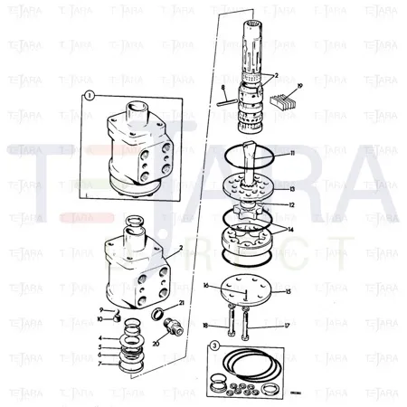 JCB Part No.# 35/408300, STEER VALVE - JCB Spare Parts