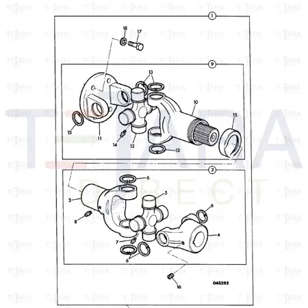 JCB Part No.# 914/60041, PUMP DRIVESHAFT - JCB Spare Parts