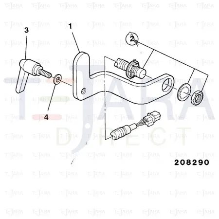 JCB Part No.# 265/00386, HANDLE - JCB Spare Parts