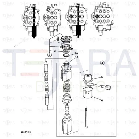 JCB Part No.# 25/221151, KIT SPOOL END - JCB Spare Parts