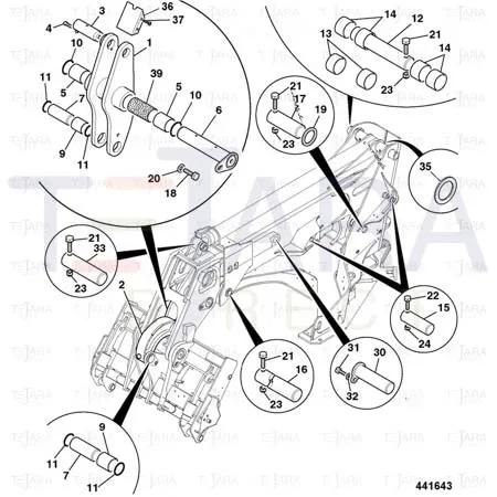 JCB Part No.# 1316/0409D, Screw M10X35 - JCB Spare Parts