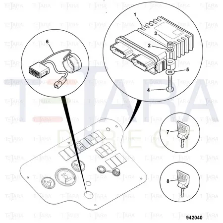 JCB Part No.# 826/11692, (W) SCREW, TORX M6 x 35 - JCB Spare Parts