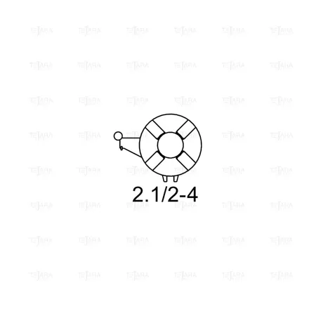 DIE HEAD SET 2.1/2" -4" WITHOUT DIES FOR ROSCAMATIC 100-4 - EGA Master