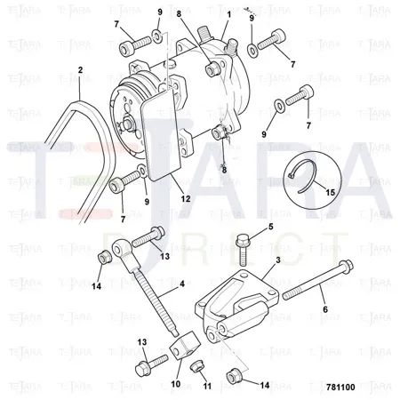 JCB Part No.# 02/912009, LINK ADJUSTING - JCB Spare Parts