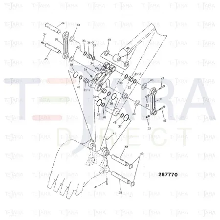 JCB Part No.# KSP0414, SHIM OD160 ID101 1.2THK - JCB Spare Parts