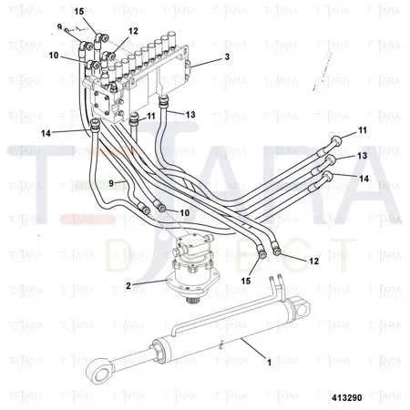 JCB Part No.# 612/80096, HOSE - JCB Spare Parts