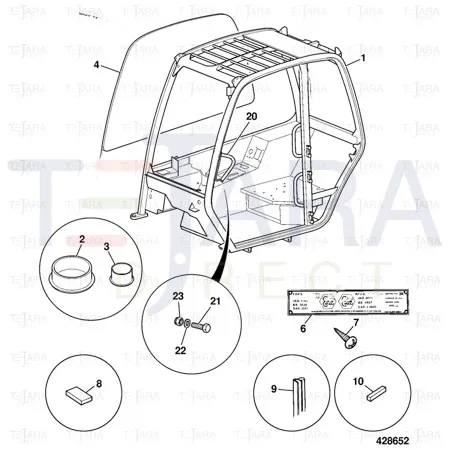 JCB Part No.# 926/08605, MOUNTING STRIP - JCB Spare Parts