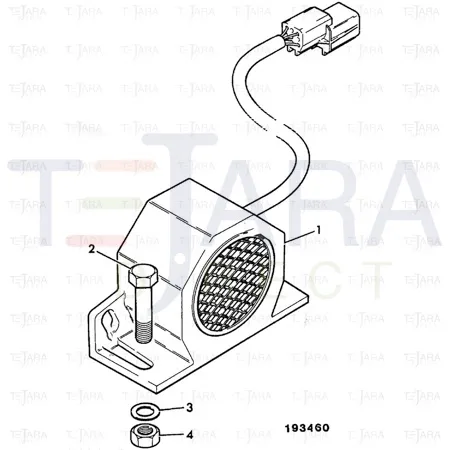 JCB Part No.# KHR0738, SCREW M6x20 PAN HD POZI - JCB Spare Parts