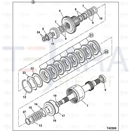 JCB Part No.# 907/20034, BEARING - TAPER ROLLER - JCB Spare Parts