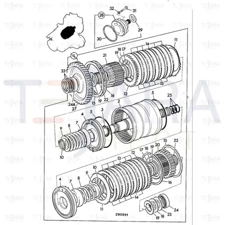JCB Part No.# 331/31563, PRESSURE PLATE - JCB Spare Parts