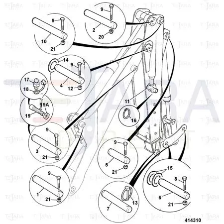 JCB Part No.# 816/20049, ADAPTOR - JCB Spare Parts