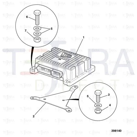 JCB Part No.# 728/80051, Unit ECU PS760 4 speed LUC - JCB Spare Parts