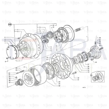 JCB Part No.# 10/906487, SHIM PRESSURE PLAT - JCB Spare Parts