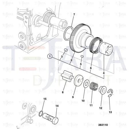 JCB Part No.# 02/630221, CIRCLIP - JCB Spare Parts