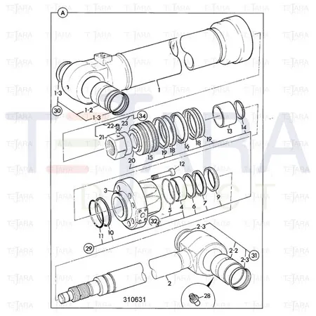 JCB Part No.# 903/20435, KIT SEAL - JCB Spare Parts