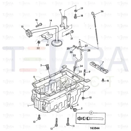 JCB Part No.# 123/05933, TUBE DIPSTICK - JCB Spare Parts