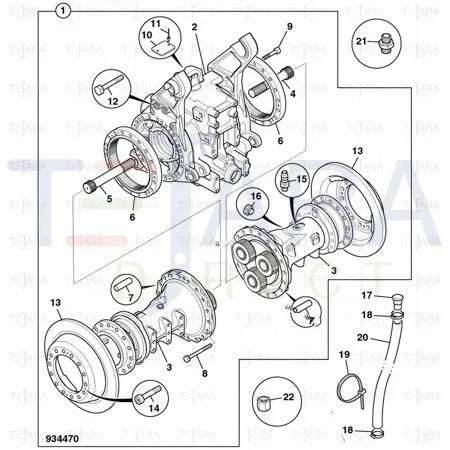 JCB Part No.# 648/21313, Hose - JCB Spare Parts